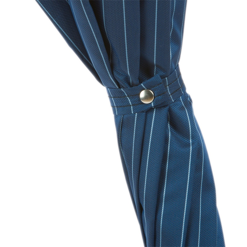 Fish Handle Umbrella – Blue Canopy, Automatic Opening & Handmade Italian Design