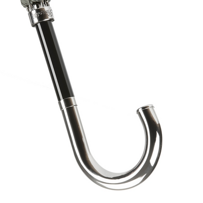 Striped Dandy Umbrella – Handmade Italian Rain Umbrella with Silver Brass Handle