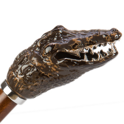 Camouflage Umbrella – Automatic Italian Handmade Umbrella with Crocodile Handle