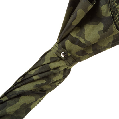 Camouflage Umbrella – Automatic Italian Handmade Umbrella with Crocodile Handle
