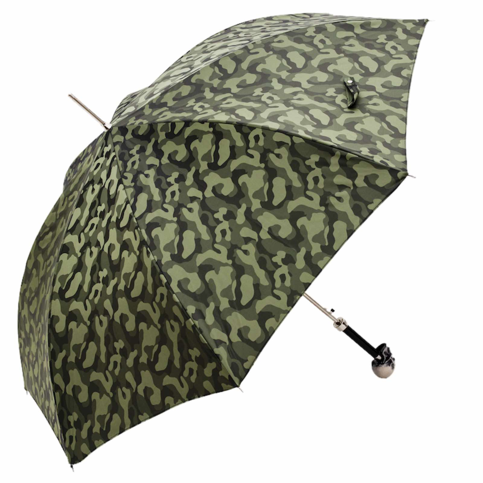 Luxury Camouflage Umbrella – Automatic Open, Skull Handle, Waterproof Polyester Canopy