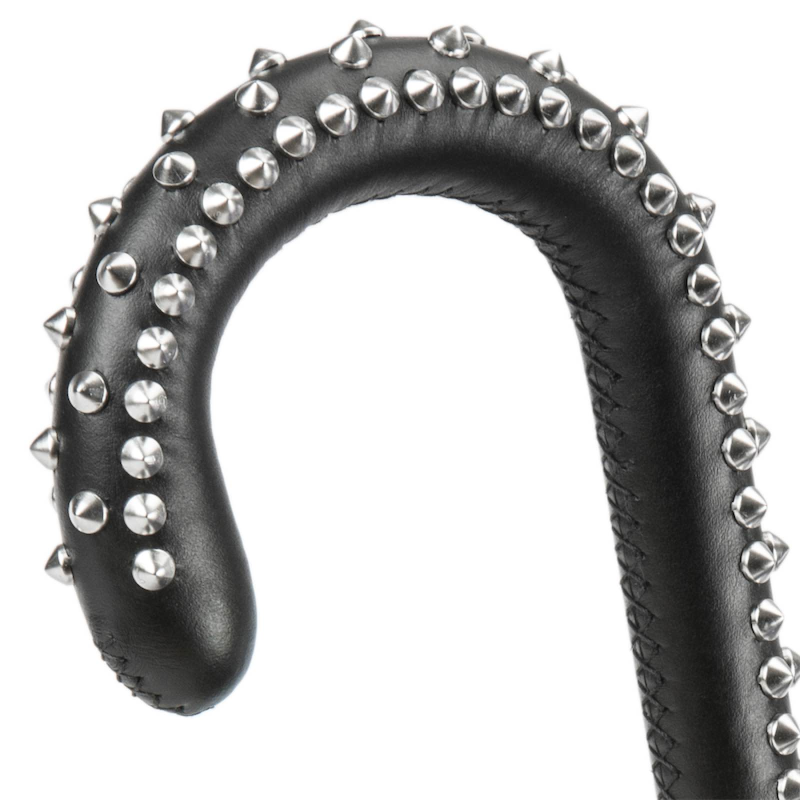 Red Camouflage Umbrella – Handmade Automatic Opening With Leather Studded Handle