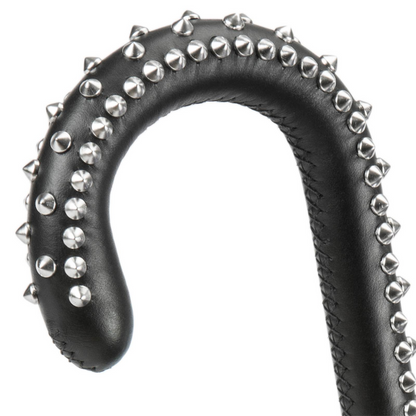 Red Camouflage Umbrella – Handmade Automatic Opening With Leather Studded Handle