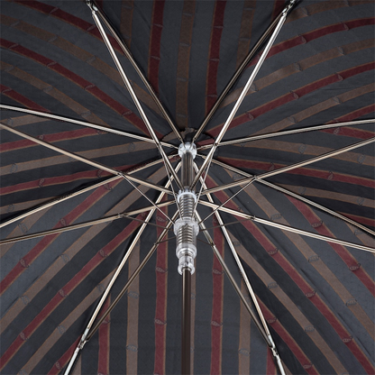 Paisley Umbrella – Automatic Open Buffalo Horn Handle, Durable Rain Protection