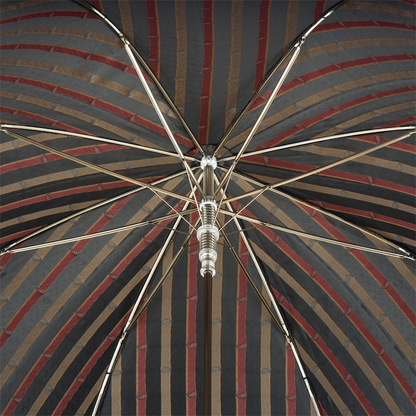 Italian Leather Umbrella – Handmade Luxury Rain Gear with Genuine Leather Handle