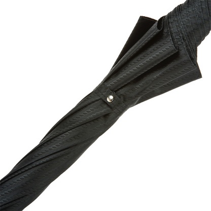 Luxury Umbrella – Handmade Italian Rain Umbrella with Silver Labrador Handle