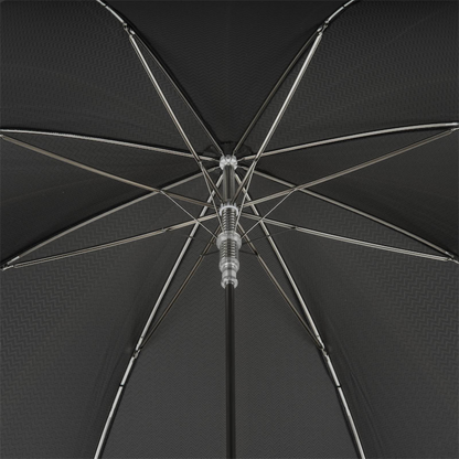 Vintage Panther Umbrella – Handmade Italian Brass Handle, Automatic Opening