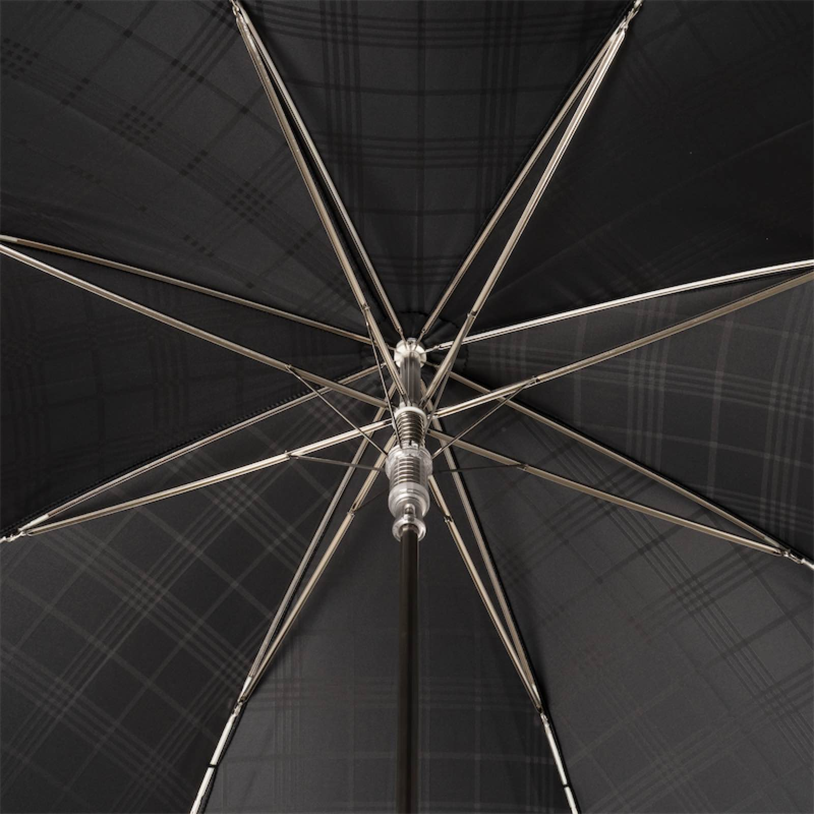 Luxury Black Schnauzer Umbrella – Handmade Italian Designer Rain Gear With Acetate Handle