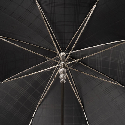 Luxury Black Schnauzer Umbrella – Handmade Italian Designer Rain Gear With Acetate Handle