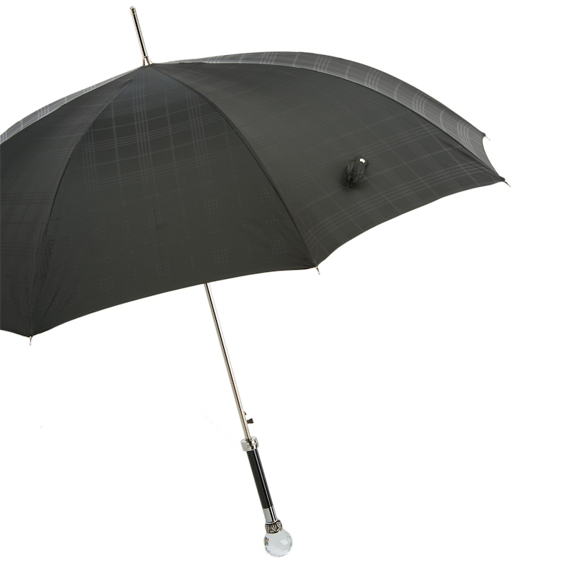 Luxury Crystal Umbrella | Italian Handmade Rain Umbrella with High-Quality Canopy & Gift Box