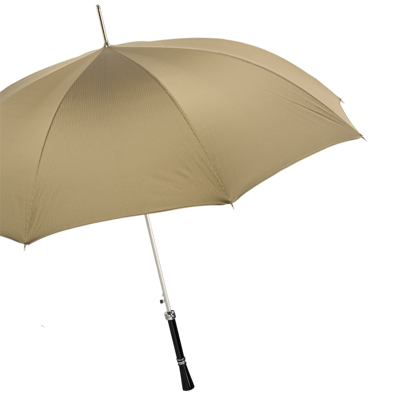 Luxury Men’s Umbrella with Automatic Opening | Handmade Italian Polyester Canopy, Resin Handle