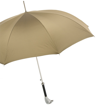 Silver Eagle Umbrella – Handmade Italian Automatic Rain Protection Canopy