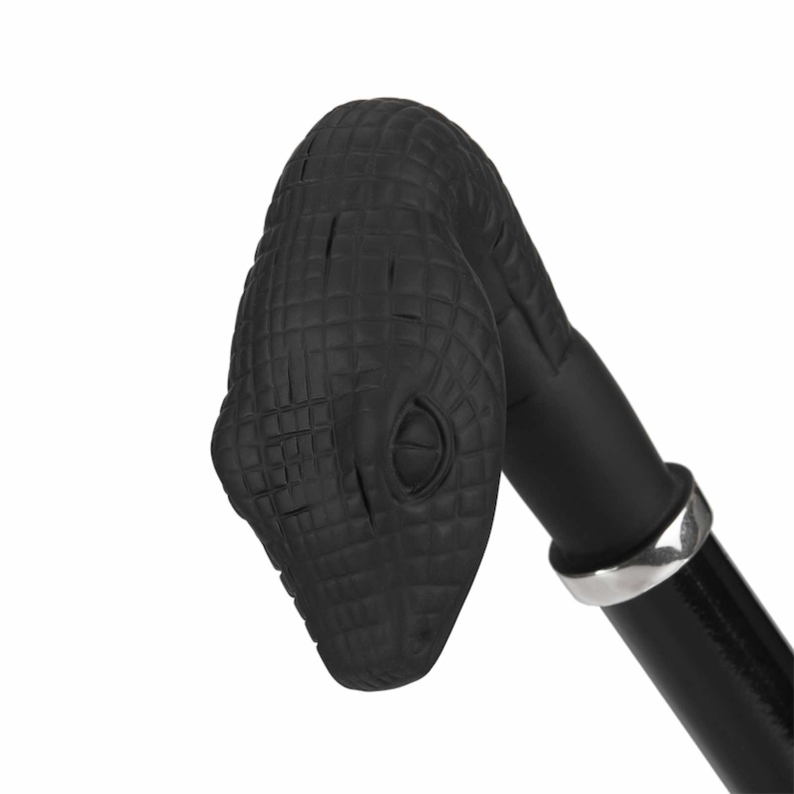 Luxury Designer Umbrella – Handmade Italian Crafted Snake Head Handle Rain Protection