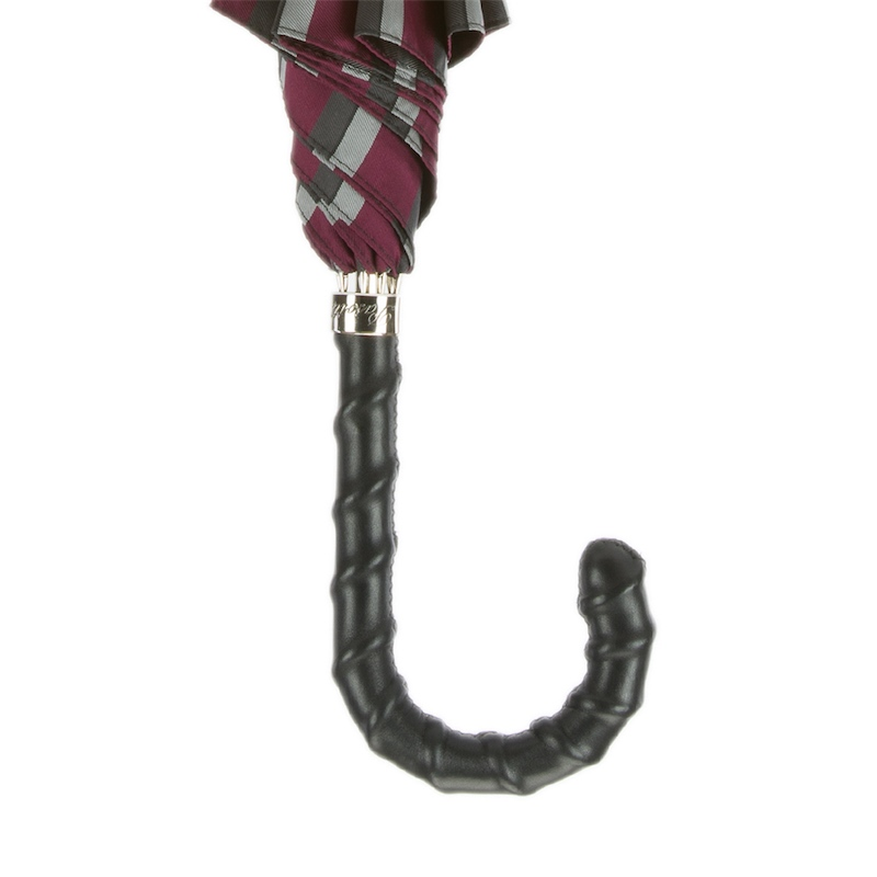 Men's Leather Umbrella – Classic Automatic Rain Umbrella with Premium Handle