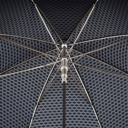 Luxury Umbrella – Handmade Italian Rain Umbrella with Twisted Leather Handle