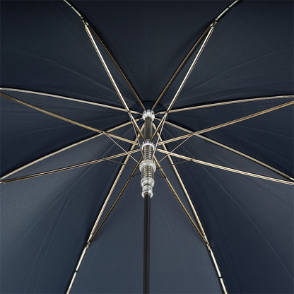 Navy Umbrella - Automatic Opening Rain Umbrella with Silver Eagle Handle