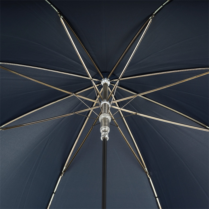 Navy Umbrella - Automatic Opening Rain Umbrella with Silver Eagle Handle