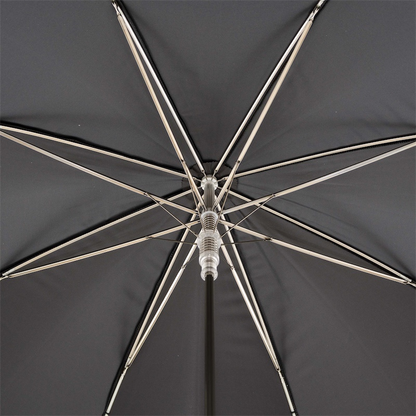 Italian Automatic Umbrella – Brown Canopy with Rabbit Handle, Luxury Handmade