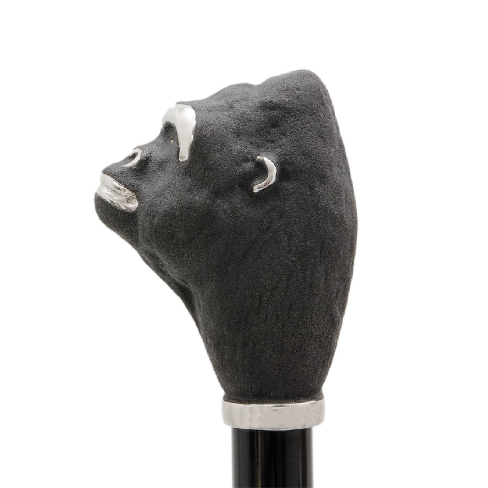 Handmade Luxury Umbrella – Gorilla Handle Rain Umbrella with Enameled Brass Handle