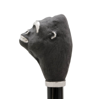 Handmade Luxury Umbrella – Gorilla Handle Rain Umbrella with Enameled Brass Handle