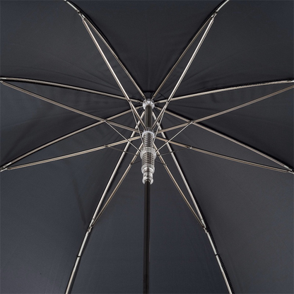 Black Horse Umbrella – Automatic Italian Handmade Umbrella with Enameled Brass Handle