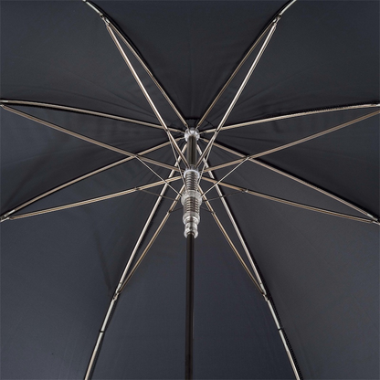 Luxury Skull Umbrella – Handmade Italian Designer Umbrella With Swarovski Crystal Handle