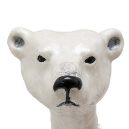 Enameled Bear Umbrella – Handmade Italian Luxury Men's Rain Umbrella with Automatic Opening