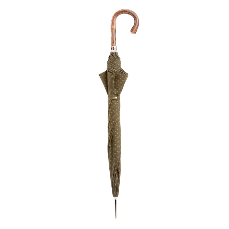 Bespoke Gentleman Umbrella - Automatic Opening, Chestnut Wood Handle, Water Repellent Canopy