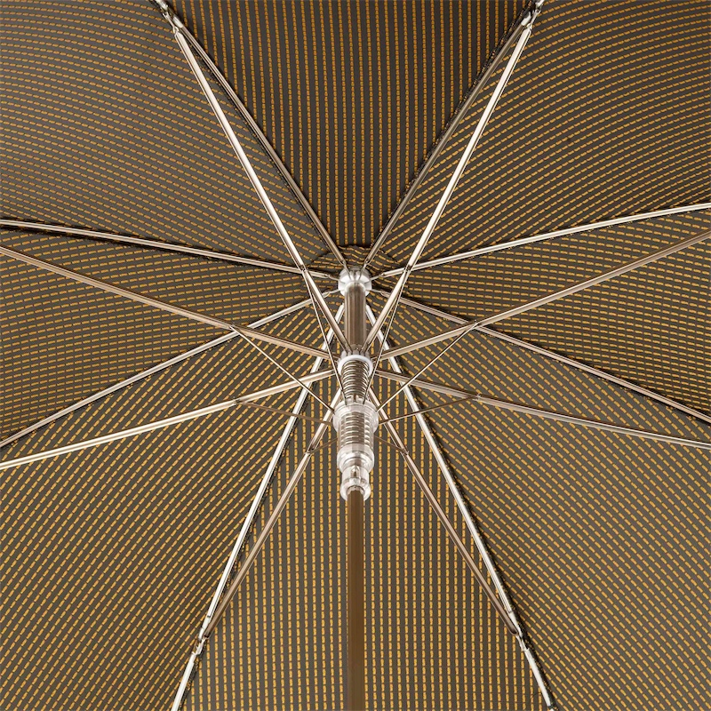 Bespoke Gentleman Umbrella - Automatic Opening, Chestnut Wood Handle, Water Repellent Canopy