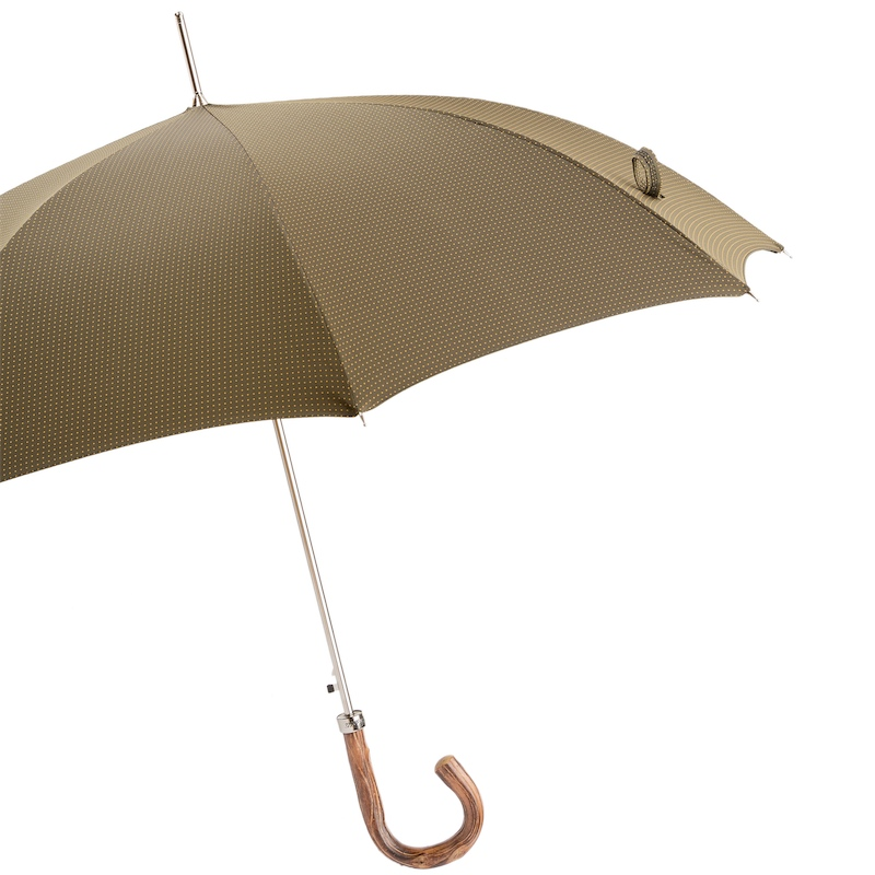 Bespoke Gentleman Umbrella - Automatic Opening, Chestnut Wood Handle, Water Repellent Canopy