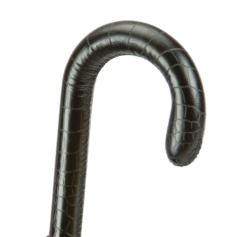 Camouflage Umbrella – Handmade Italian Leather Handle | Automatic Open Rain Protection