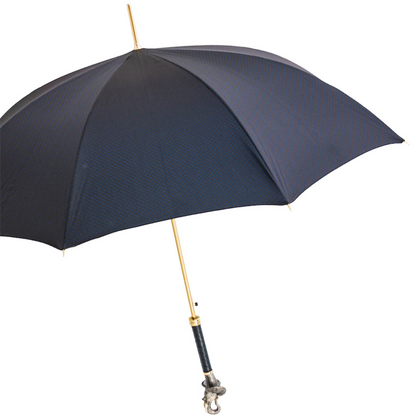 Elephant Umbrella – Handmade Italian Rain Umbrella with Enameled Brass Handle
