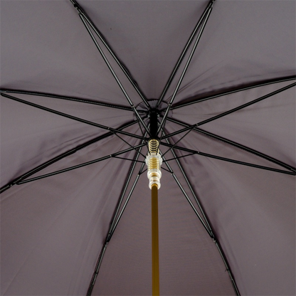 Burgundy Umbrella – Handmade Italian Luxury Men's Rain Umbrella with Golden Dog Handle