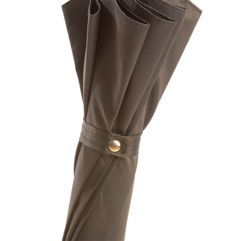 Luxury Brown Umbrella – Handmade Italian Automatic Rain Protection Accessory