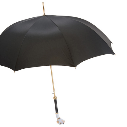 Boxer Dog Umbrella – Handmade Italian Luxury Rain Umbrella with Enameled Brass Handle