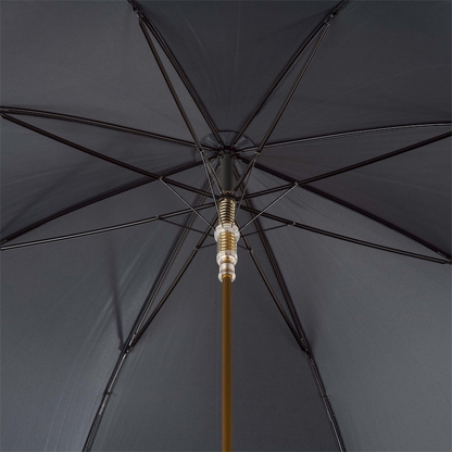 Handmade Luxury Umbrella – Italian Crafted Rain Umbrella with Enameled Brass Handle