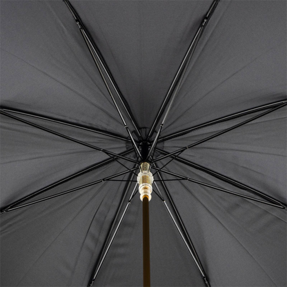 Brown Bear Umbrella – Handmade Italian Luxury Rain Gear with Brass Handle