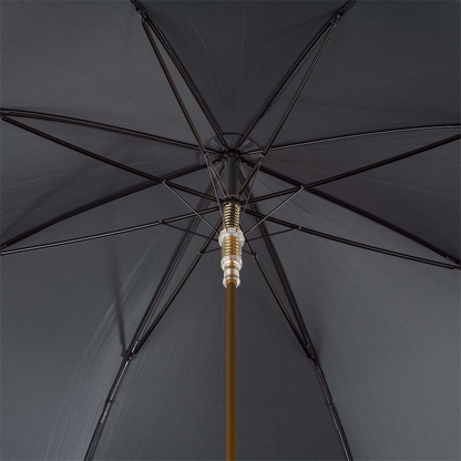 Golden Skull Umbrella – Handmade Italian Automatic Rain Umbrella with Gilt Resin Handle