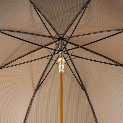 Luxury Owl Umbrella – Handmade Italian Rain Umbrella with Enameled Brass Handle
