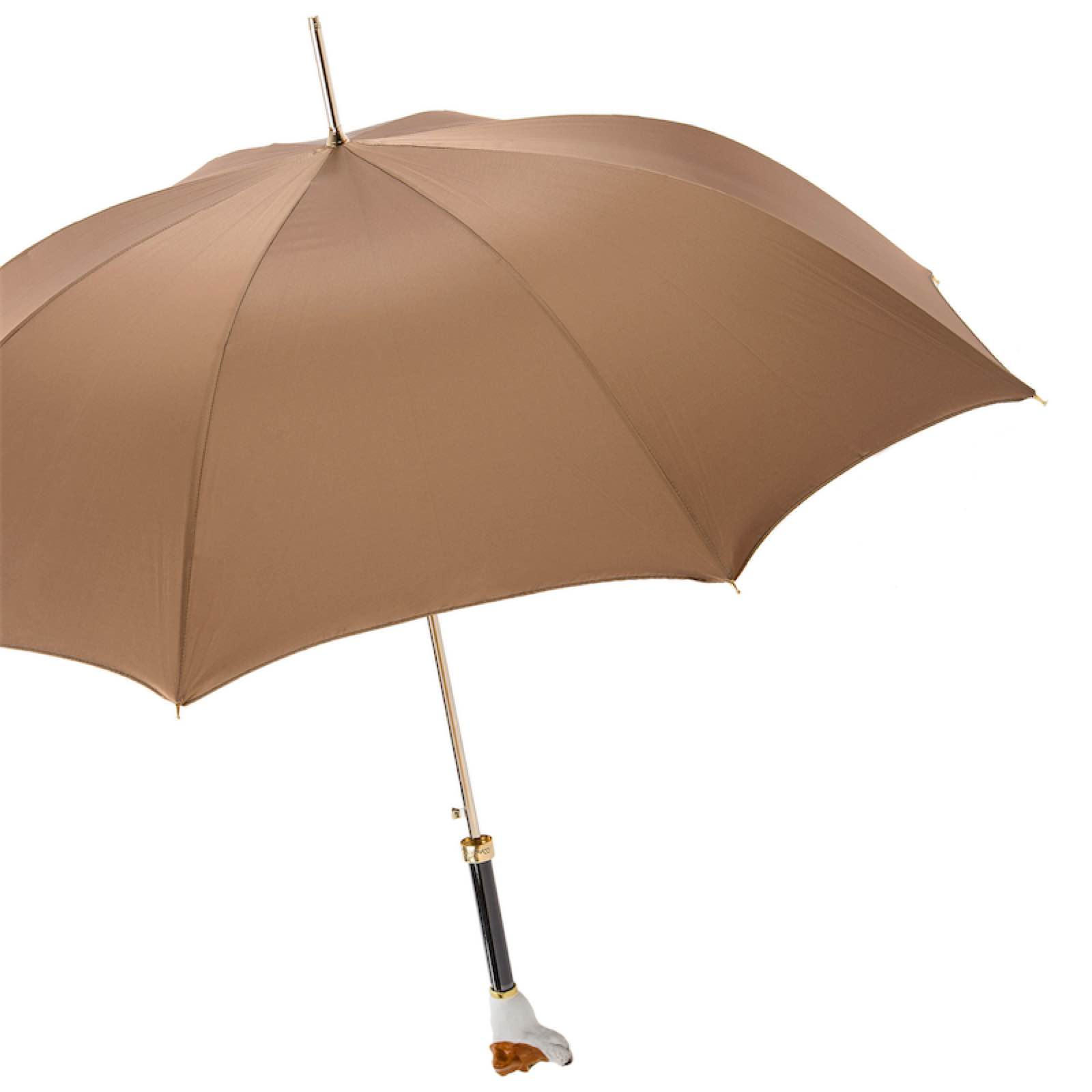 Jack Russell Umbrella – Handmade Italian Luxury Rain Umbrella With Enameled Brass Handle