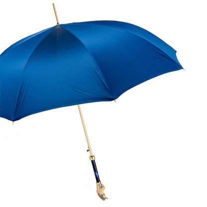 Tutankhamon Umbrella – Handmade Italian Rain Umbrella with Enameled Brass Handle