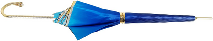 Leopardized Umbrella – Handmade Italian Double Canopy With Swarovski Handle