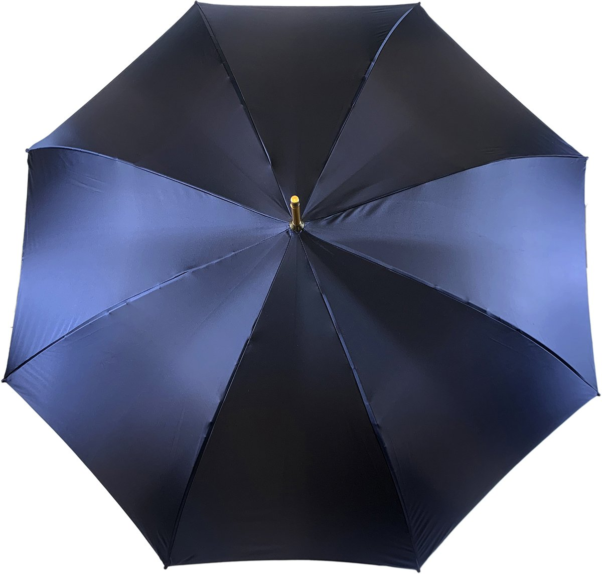 Women's Blue Umbrella – Handmade Italian Double Cloth Canopy | Swarovski Crystal Handle