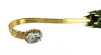 Italian Luxury Umbrella – Elegant Green Floral Double Canopy Rain Umbrella