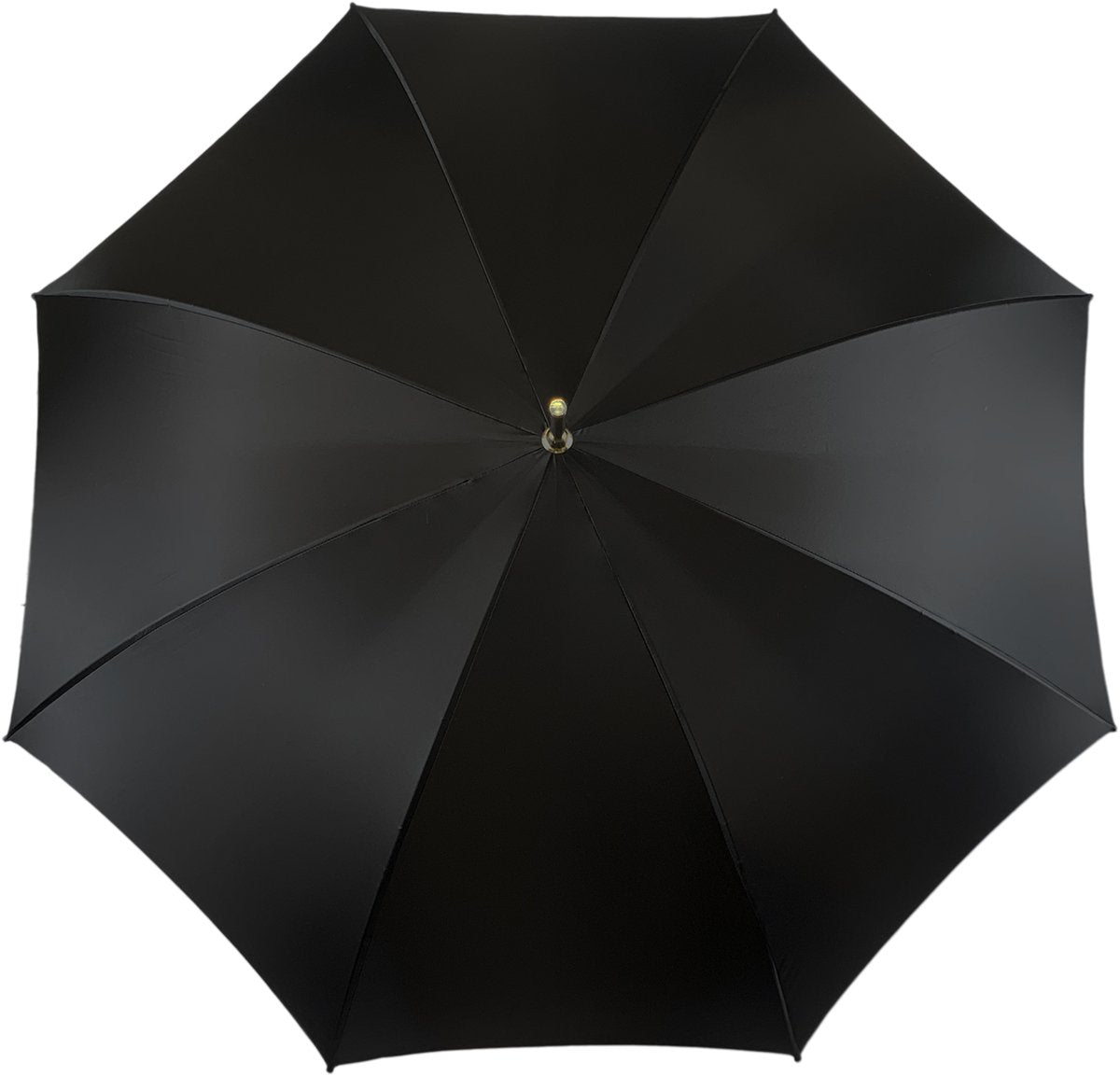 Giraffe Print Umbrella – Handmade Italian Design | Black Satin Canopy, 24K Gold Handle