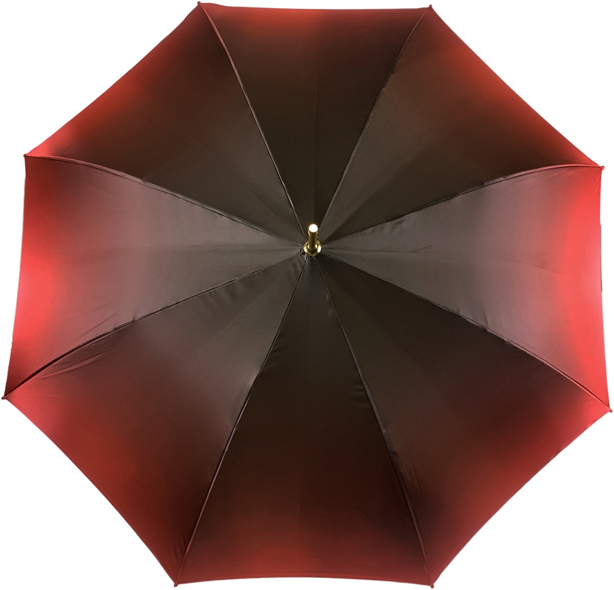 Flowered Umbrella - Luxury Rain Umbrella With 24K Gold Handle & Satin Fabric