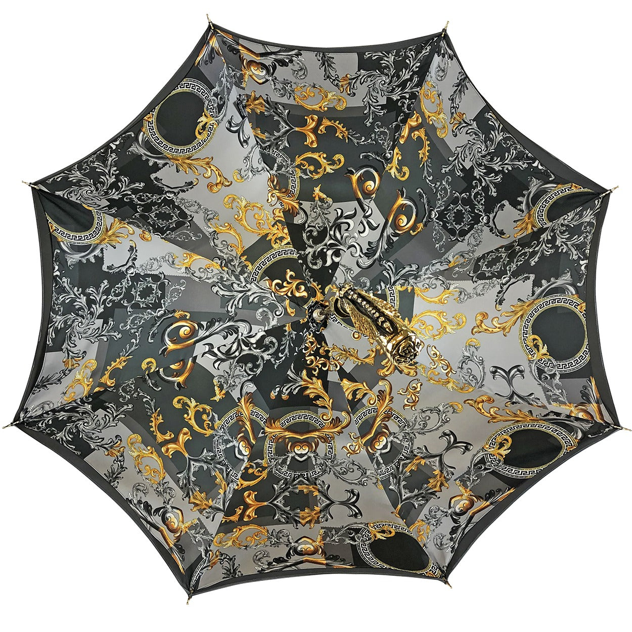 Handcrafted Luxury Umbrella – Elegant Satin Canopy With Dragonfly Handle & Swarovski Crystals