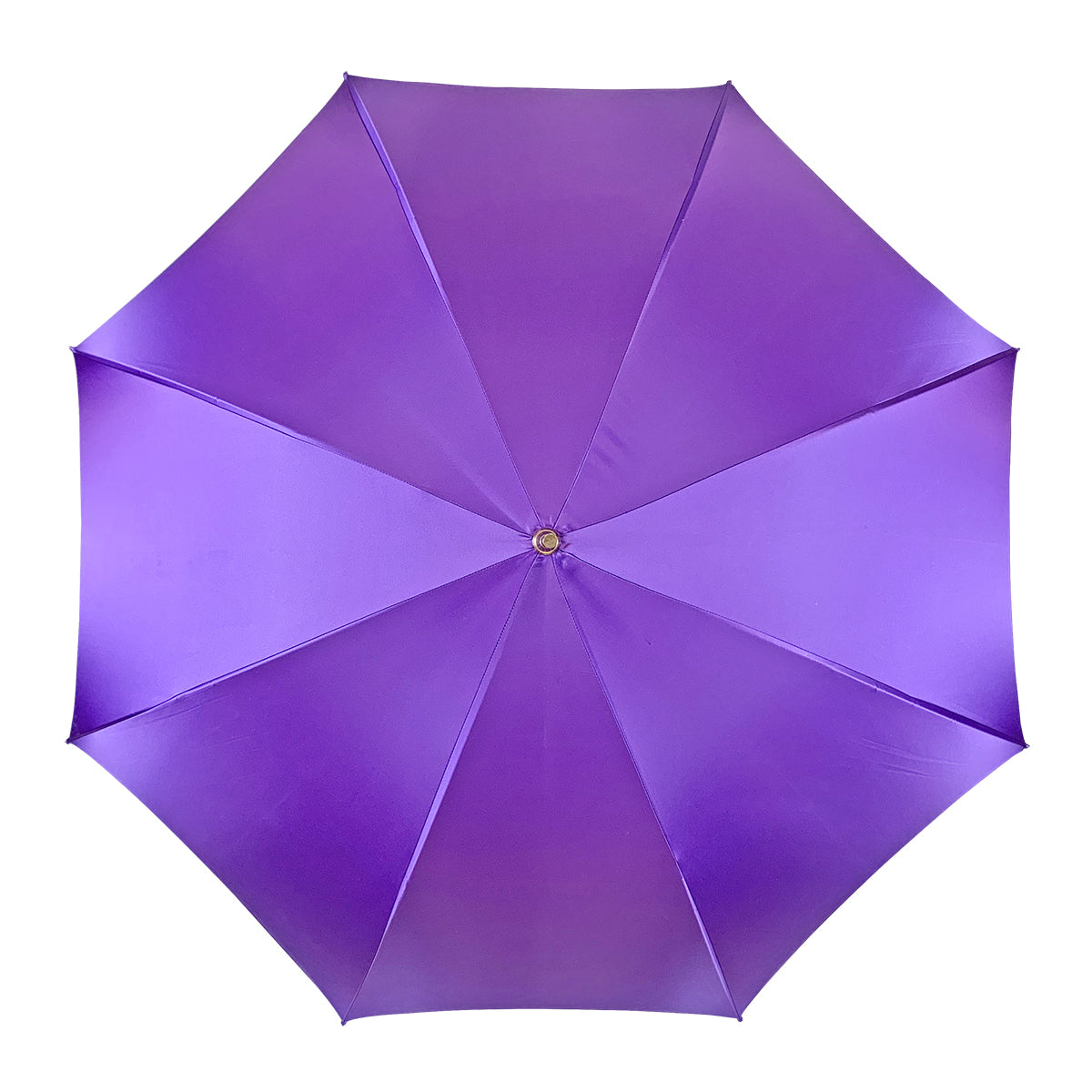 Purple Luxury Umbrella – Handmade Italian Satin Rain Umbrella with Swarovski Crystal Handle