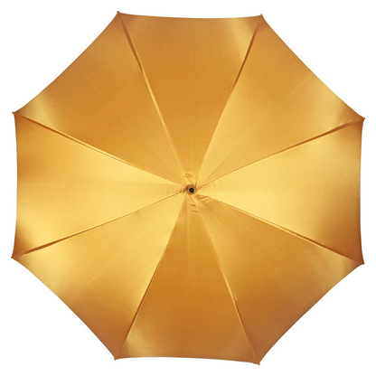 Orange Leopard Umbrella – Handmade Luxury Rain Umbrella with 24K Gold Handle
