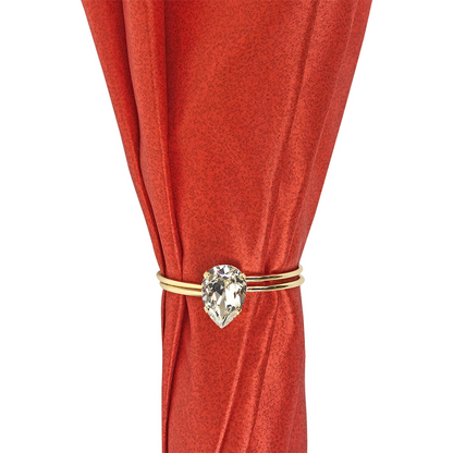 Luxury Red Umbrella – Handmade Italian Designer with 24K Gold Handle & Swarovski Crystal